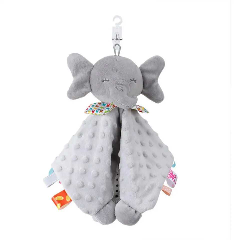 Newborn Baby Plush Stuffed Toys Cute Animal Blanket Comforter Bunny Elephant Soothe Appease Towel Baby Gift