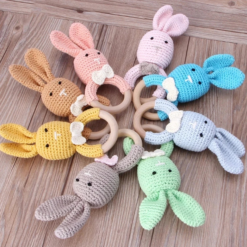 Wooden Ring Baby Teether Circle  Natural Wood Rodent Teething Ring Toy Montessori DIY Nursing Baby Gift Ornaments Accessories
